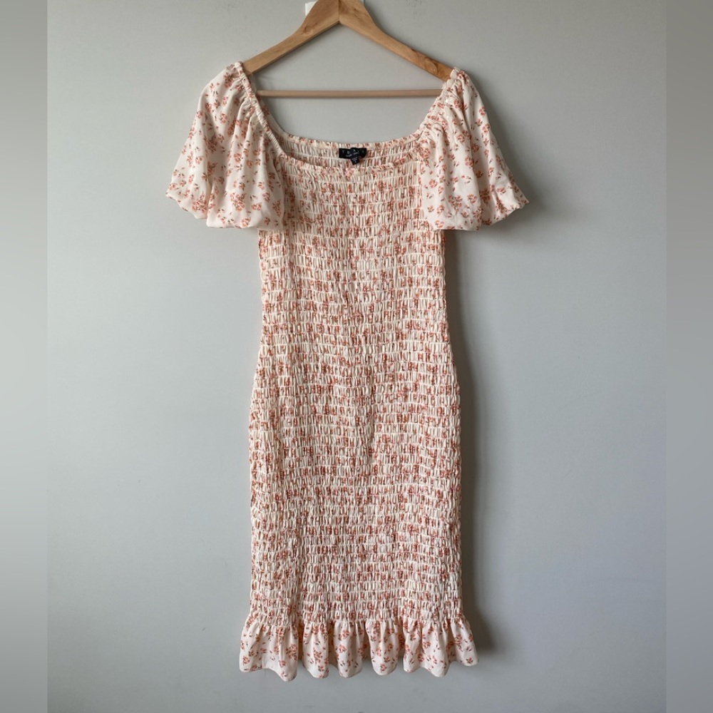 TRIXXI smoked floral dress